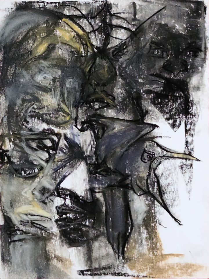 Abstract Faces With Bird [2025-02-15]